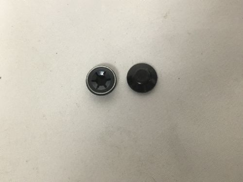 Small Blck Hub Caps x2